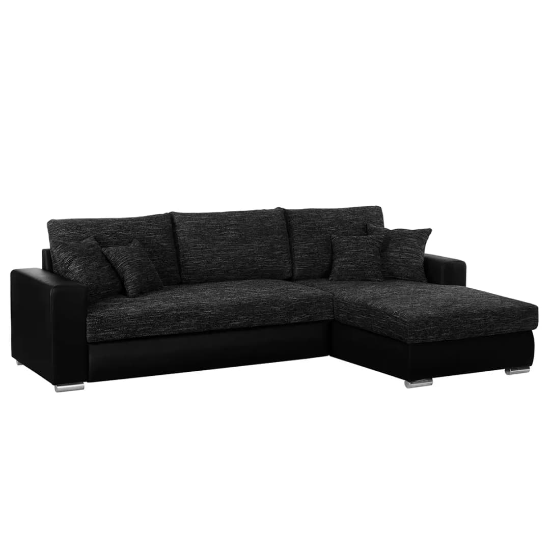 Ecksofa Berrings | Schwarz