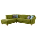 Ecksofa Webstoff Grün/Grasgrün | Grün