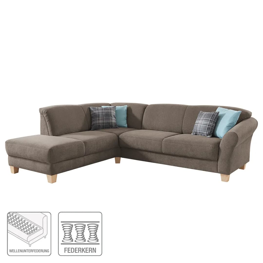 Ecksofa | Braun