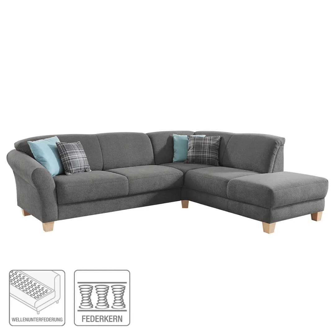 Ecksofa | Grau