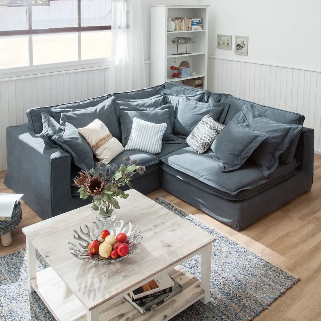Ecksofa Beach | Blau