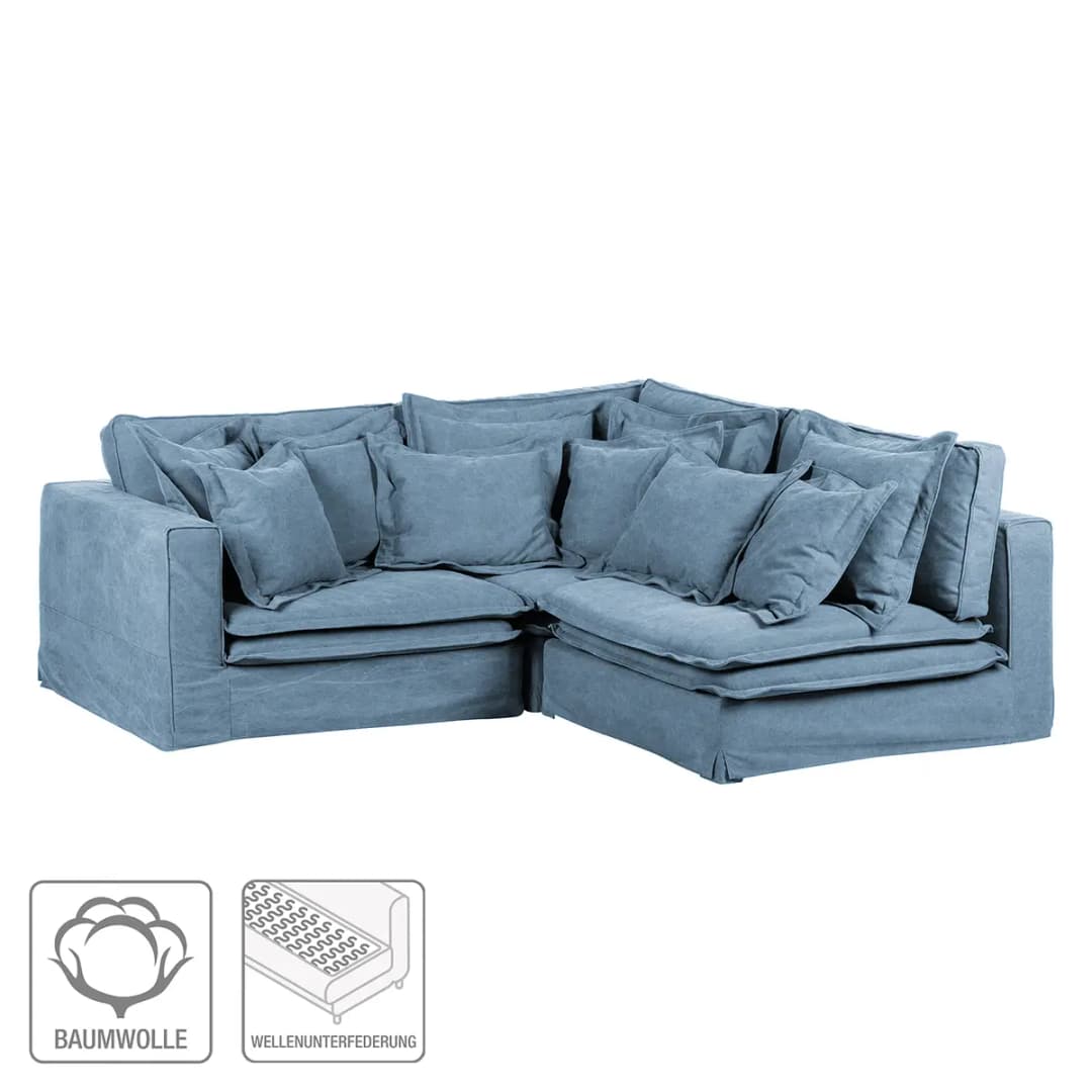 Ecksofa Beach | Blau