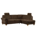 Ecksofa Microfaser Braun | Braun