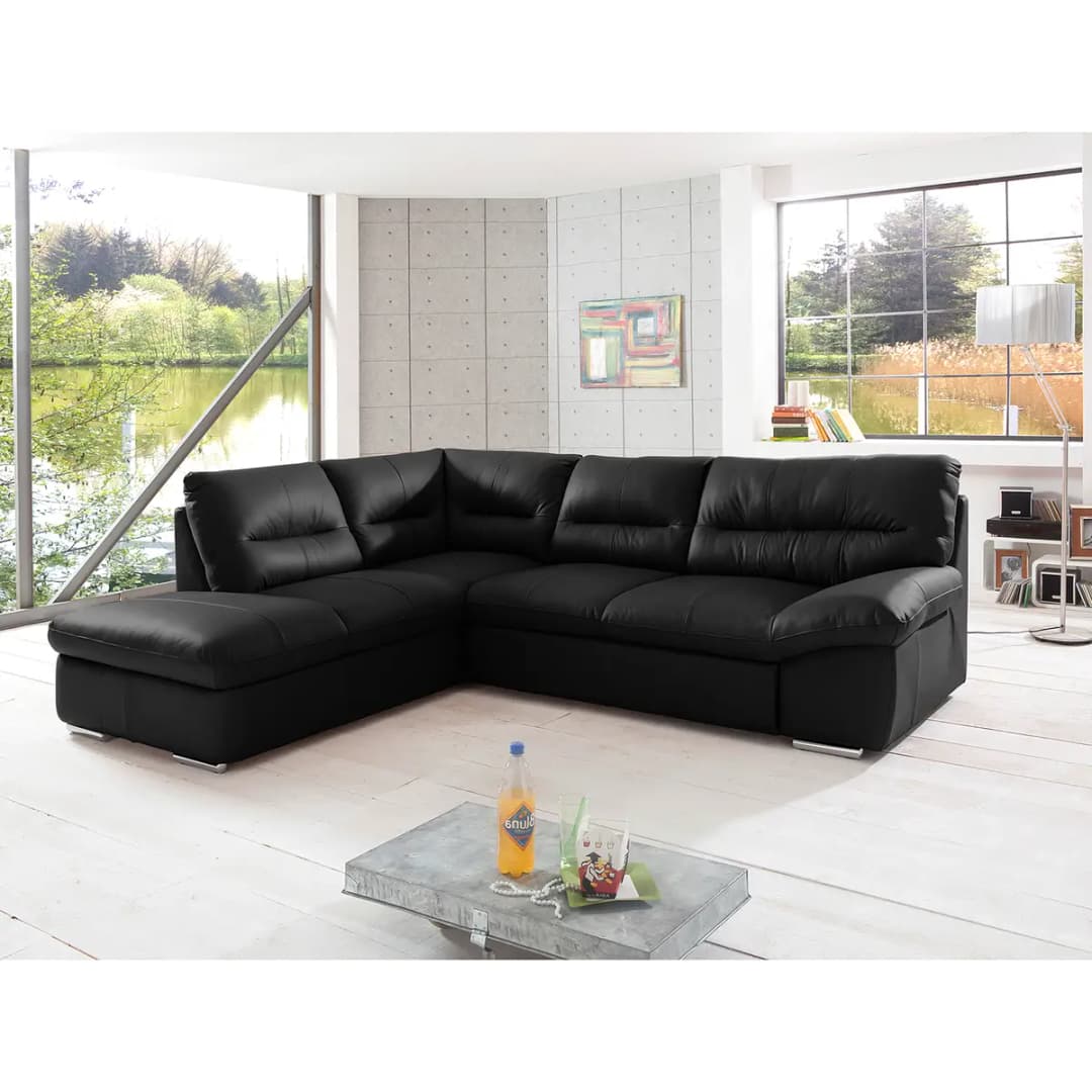 Ecksofa Ramsa | Schwarz