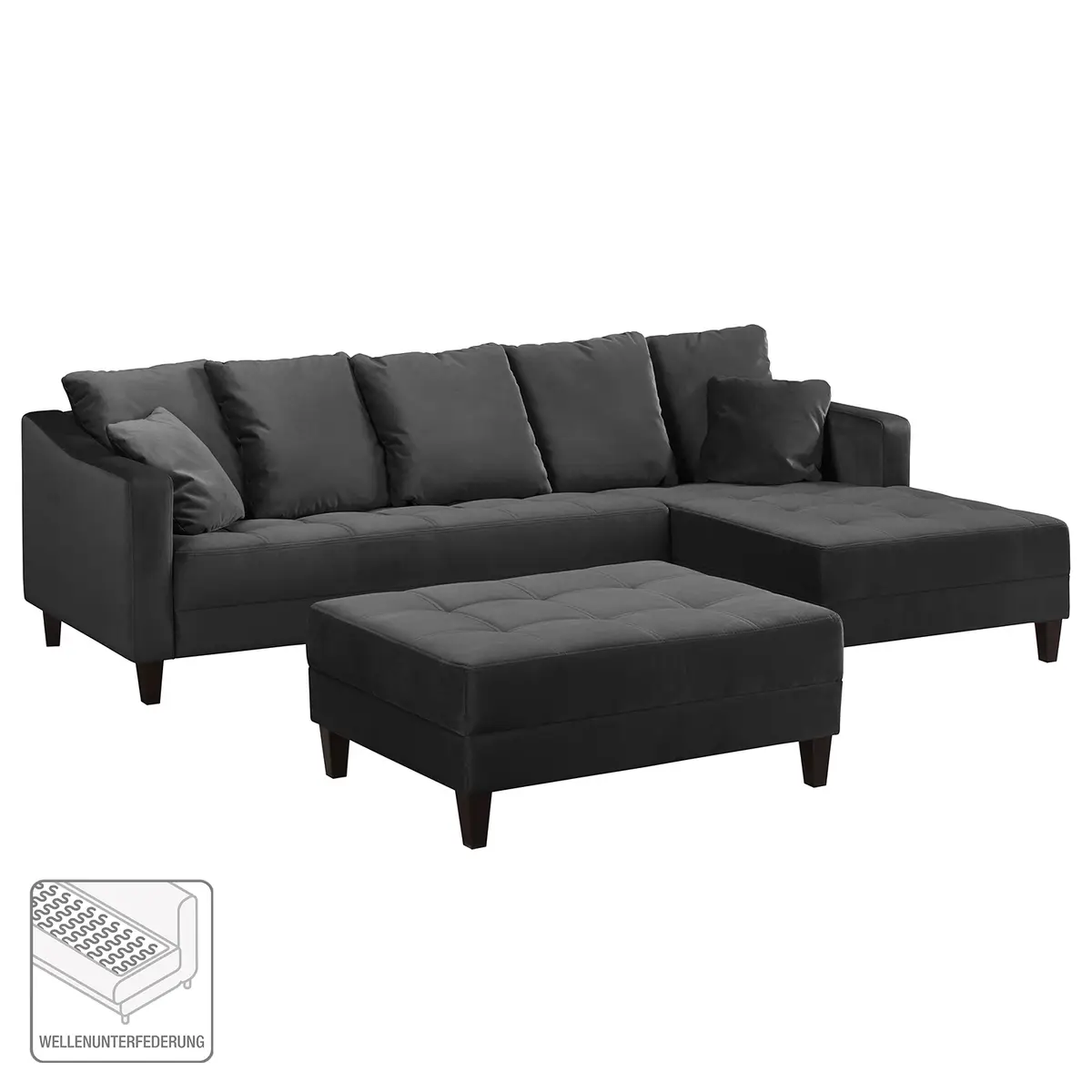 Ecksofa Elnora | Grau