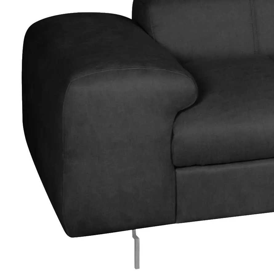 Ecksofa Ferch | Schwarz