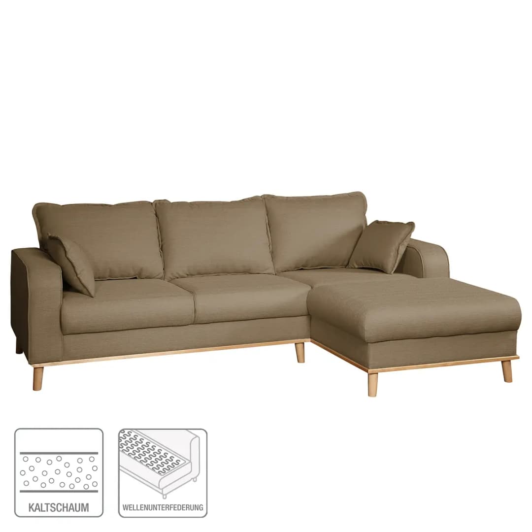 Ecksofa Polia | Braun