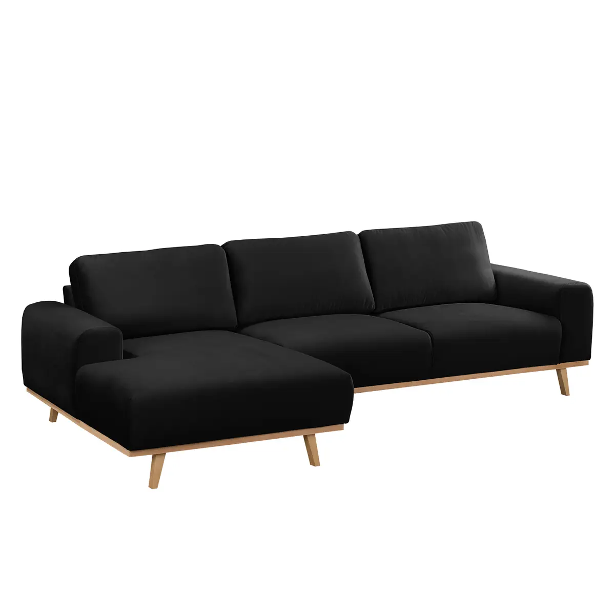 Ecksofa Lauris | Schwarz