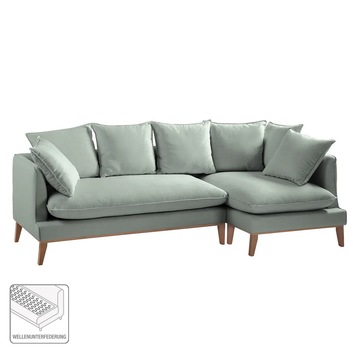 Ecksofa Moretey | Grün