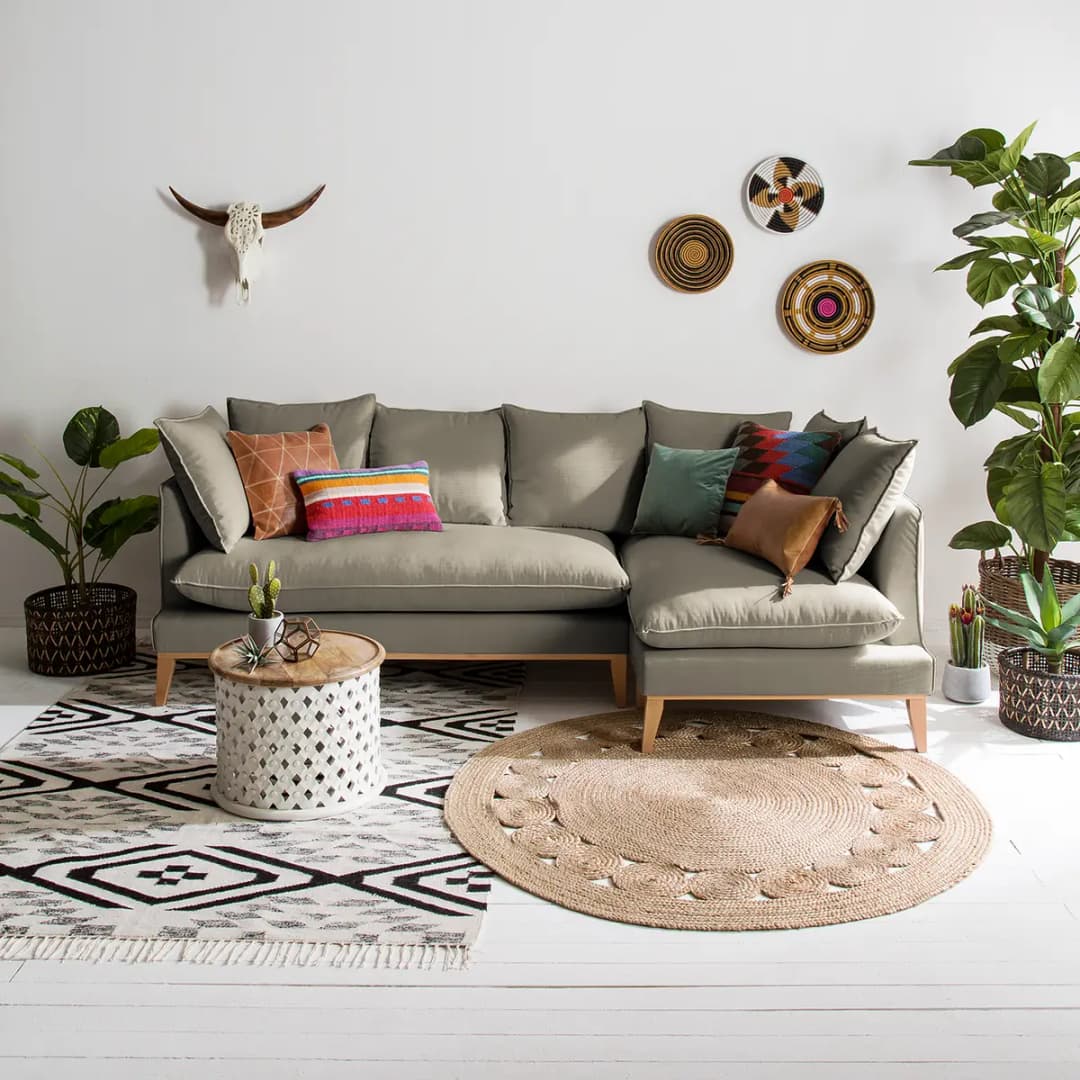 Ecksofa Moretey | Braun