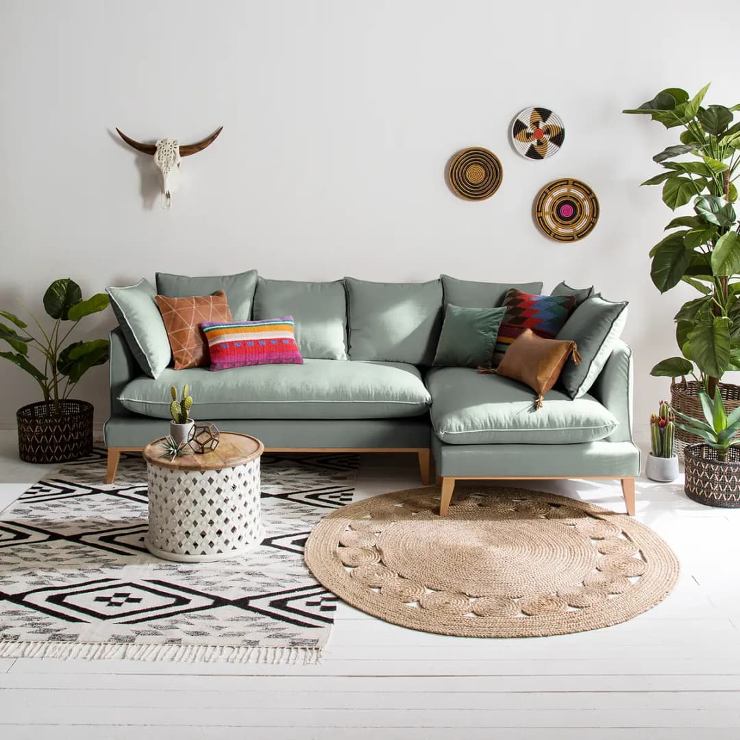 Ecksofa Moretey | Grün