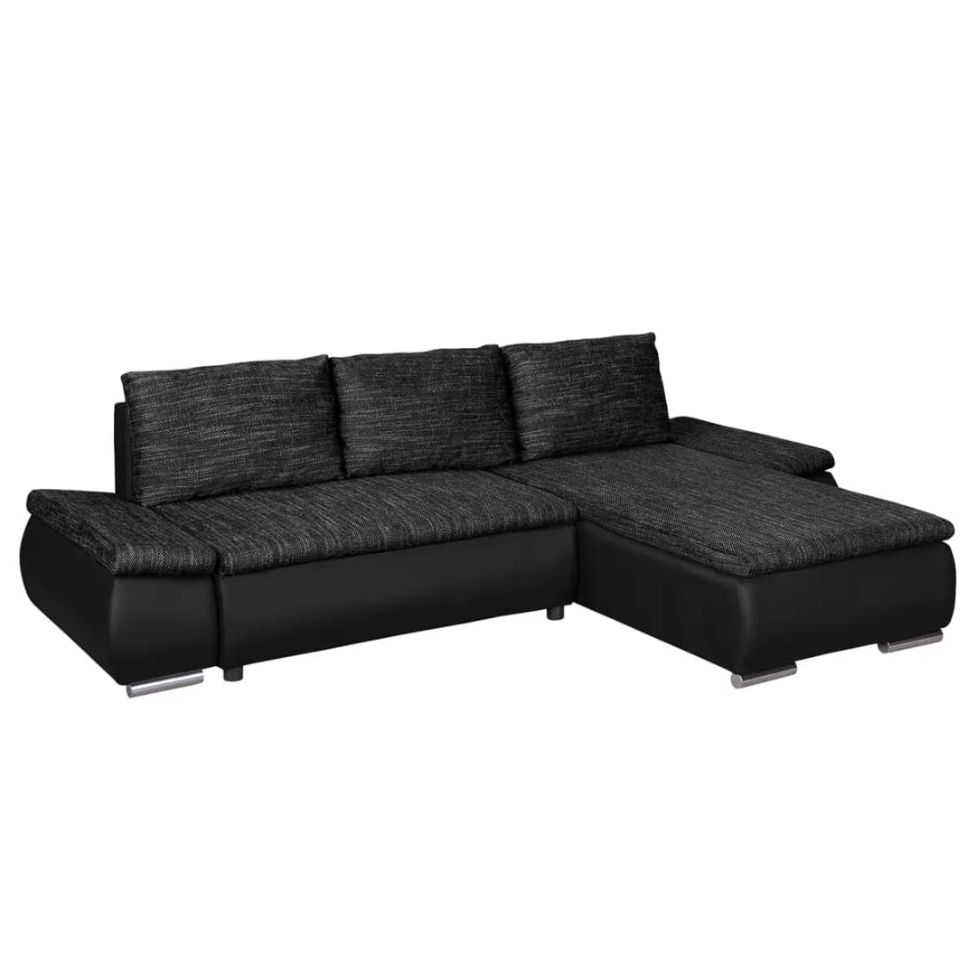 Ecksofa Laza | Schwarz