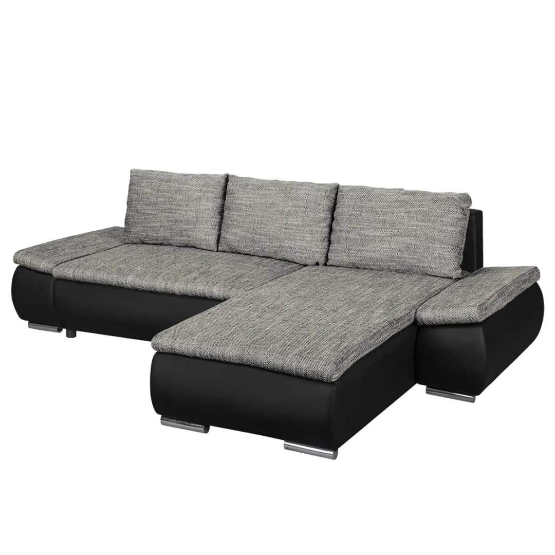 Ecksofa Laza | Schwarz
