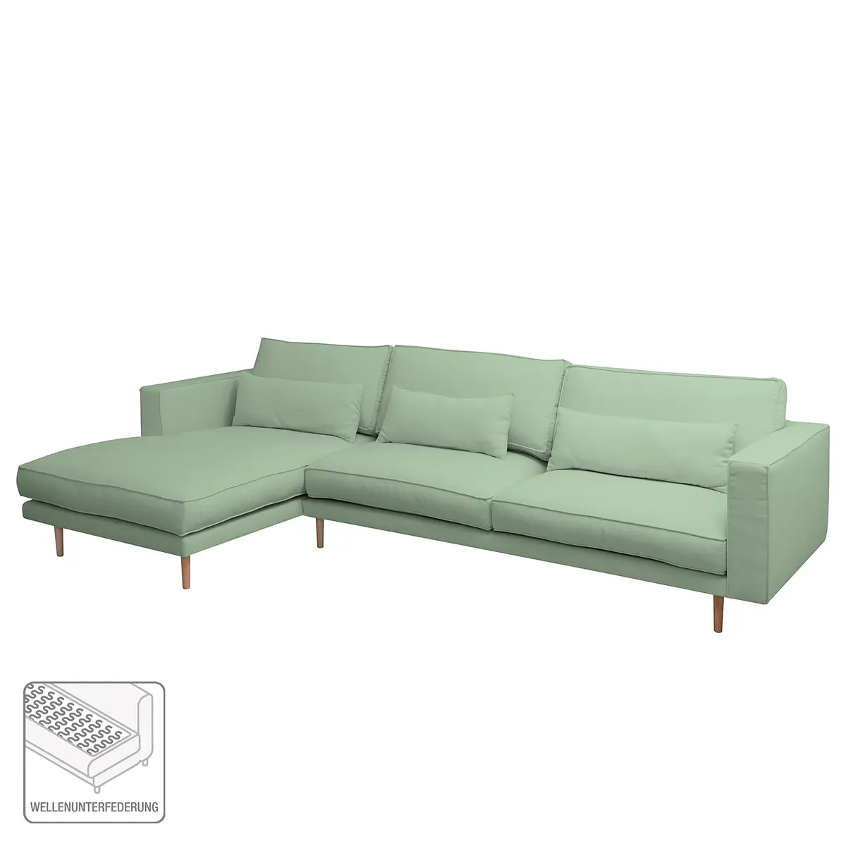 Ecksofa Lacona | Grün