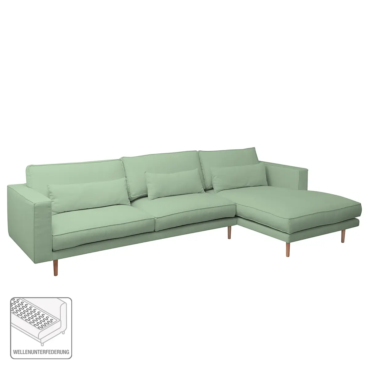 Ecksofa Lacona | Grün