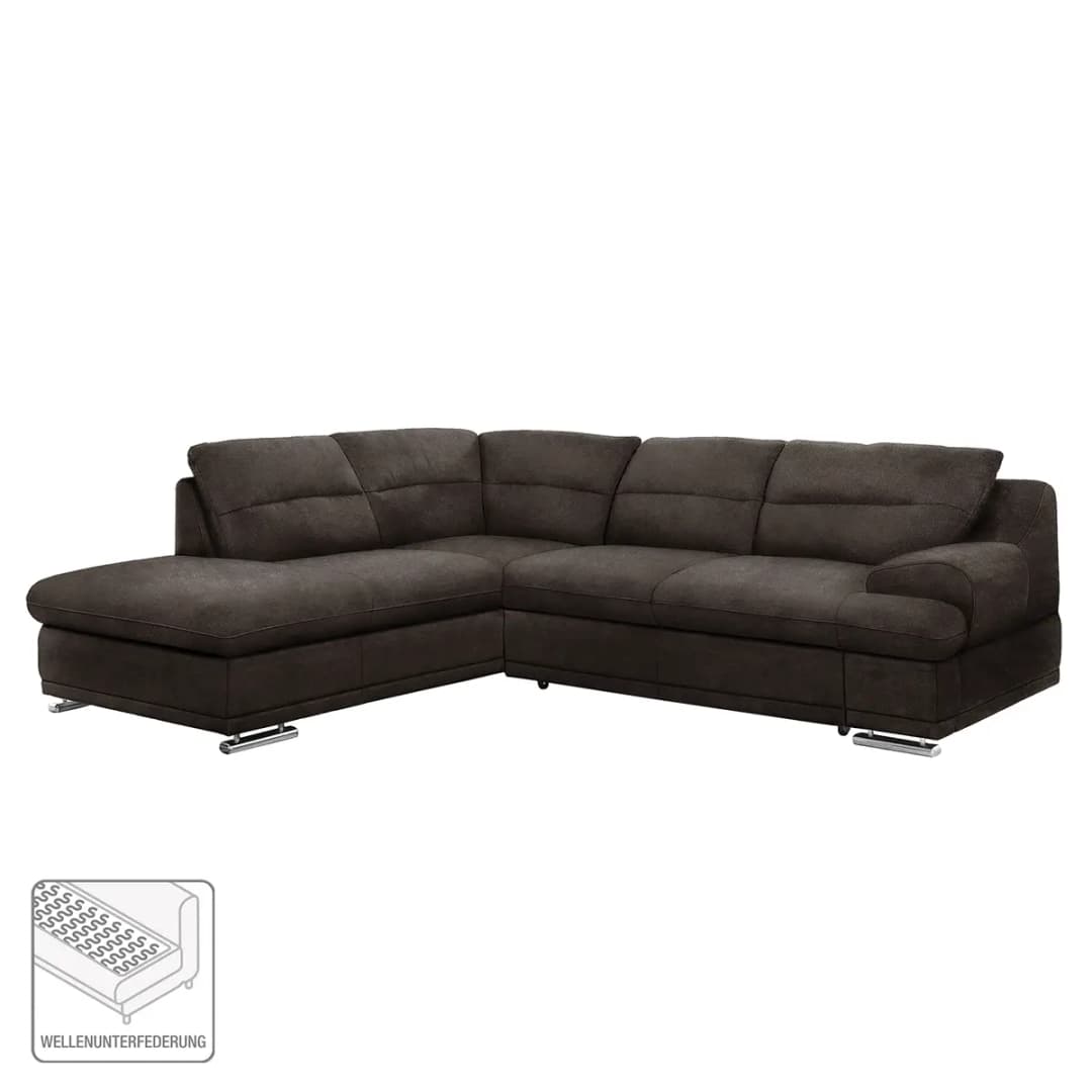 Ecksofa Rollin | Braun