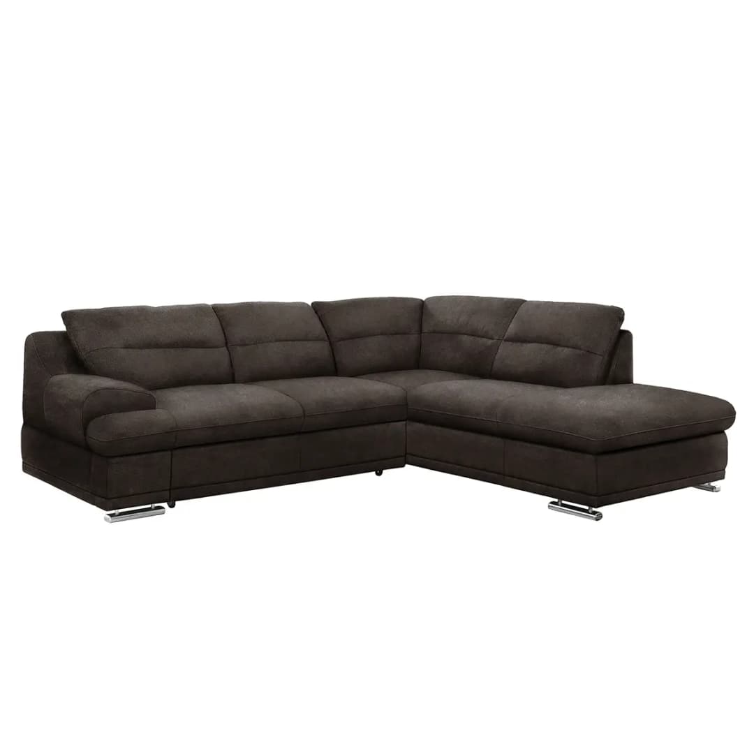 Ecksofa Rollin | Braun