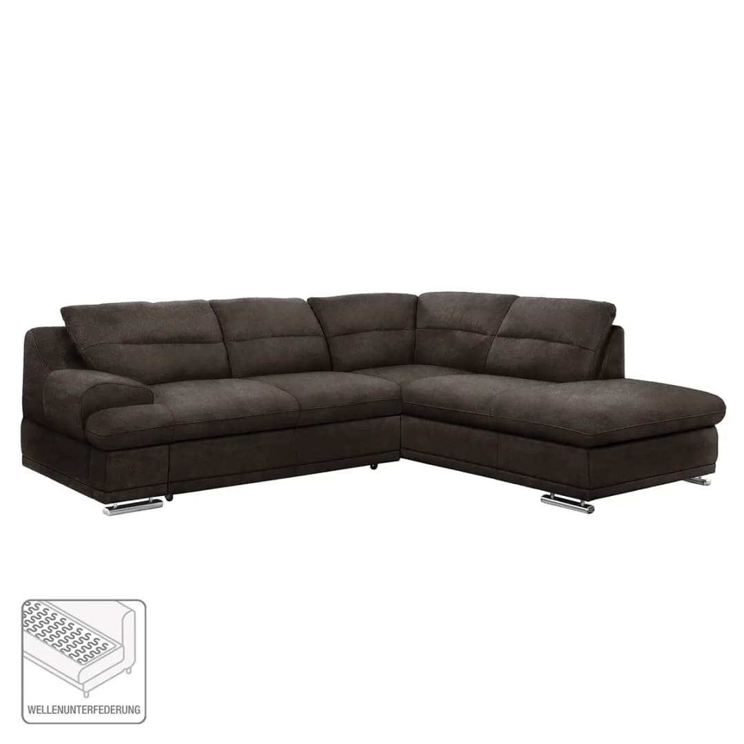 Ecksofa Rollin | Braun