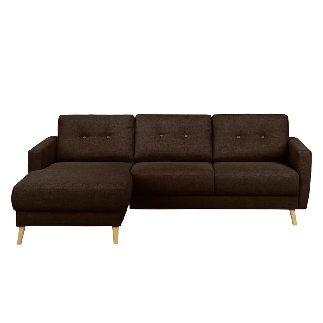 Ecksofa Luba | Braun