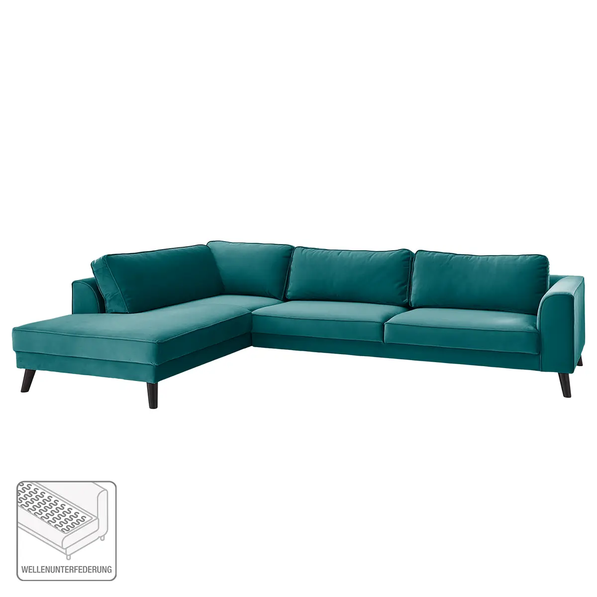 Ecksofa Bay | Blau