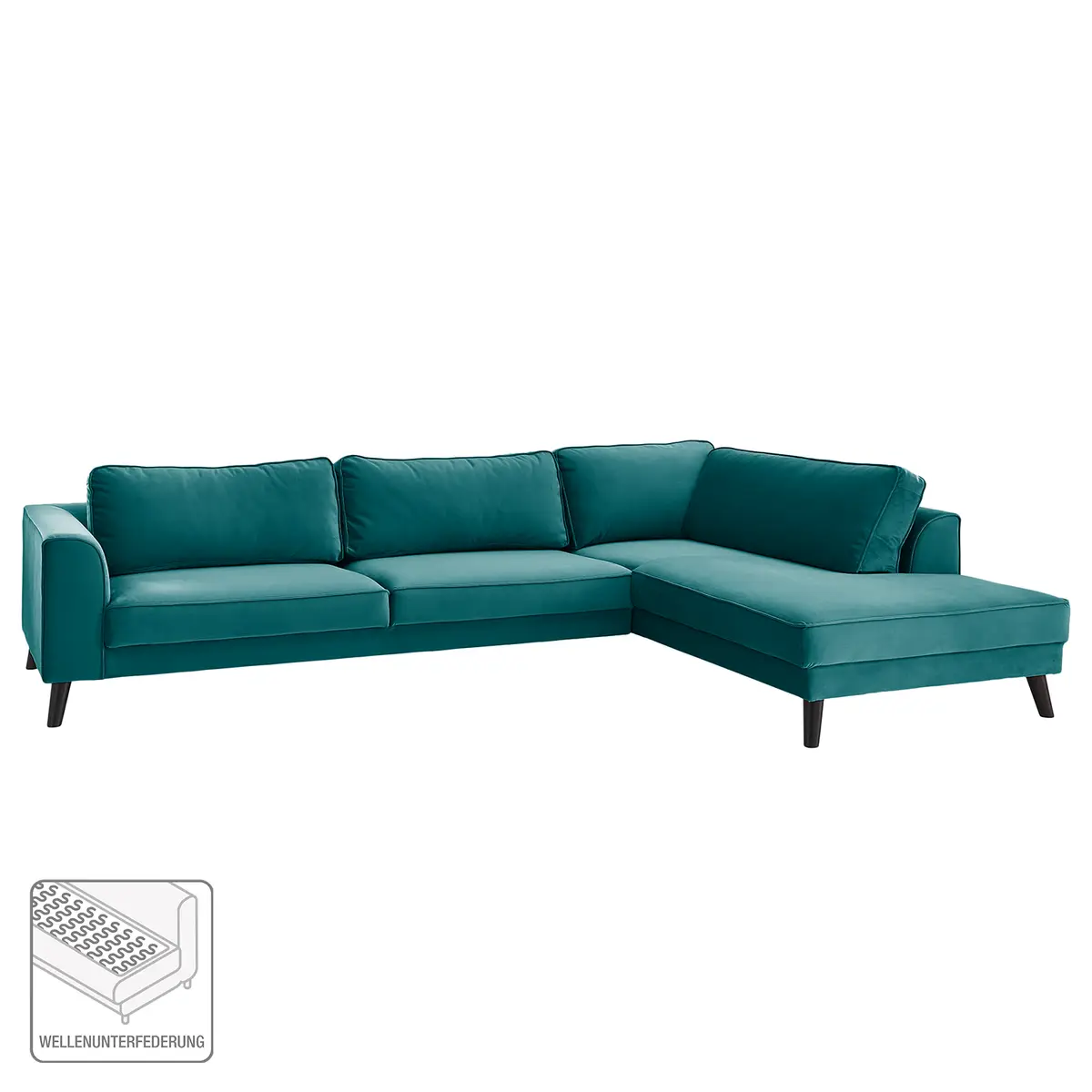 Ecksofa Bay | Blau