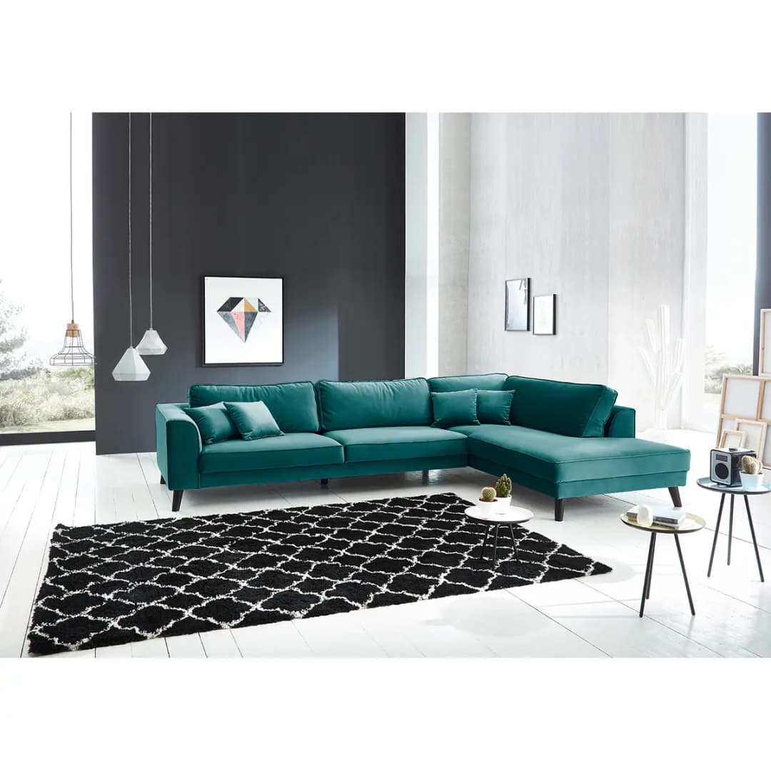 Ecksofa Bay | Blau