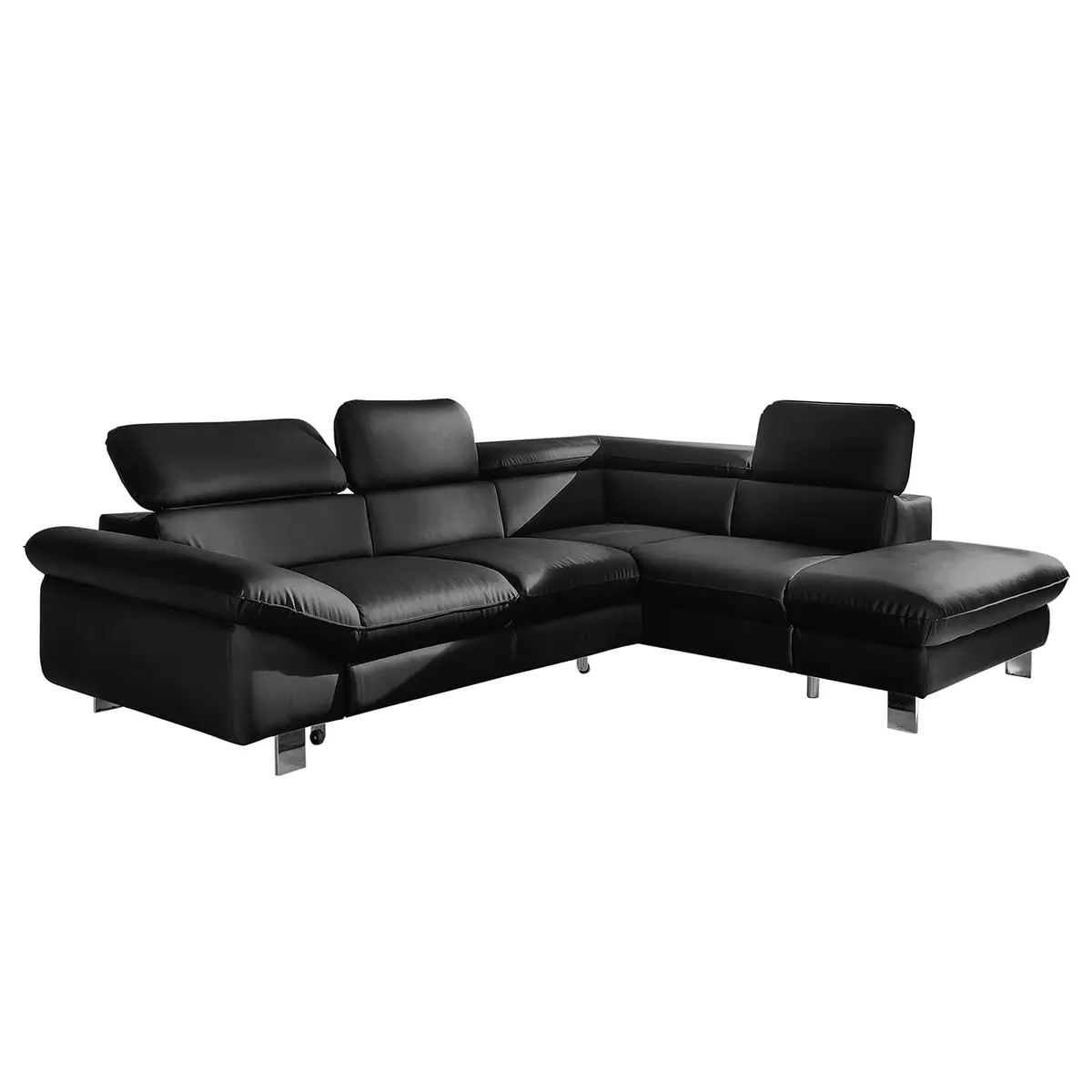 Ecksofa Waiho | Schwarz