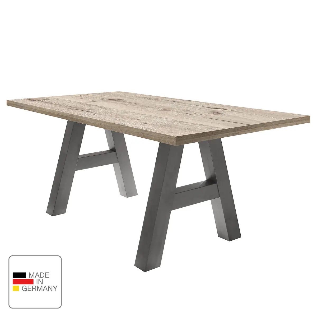 Esstisch Leeton I 180 x 90cm Braun/Grau/Eiche Sand Dekor