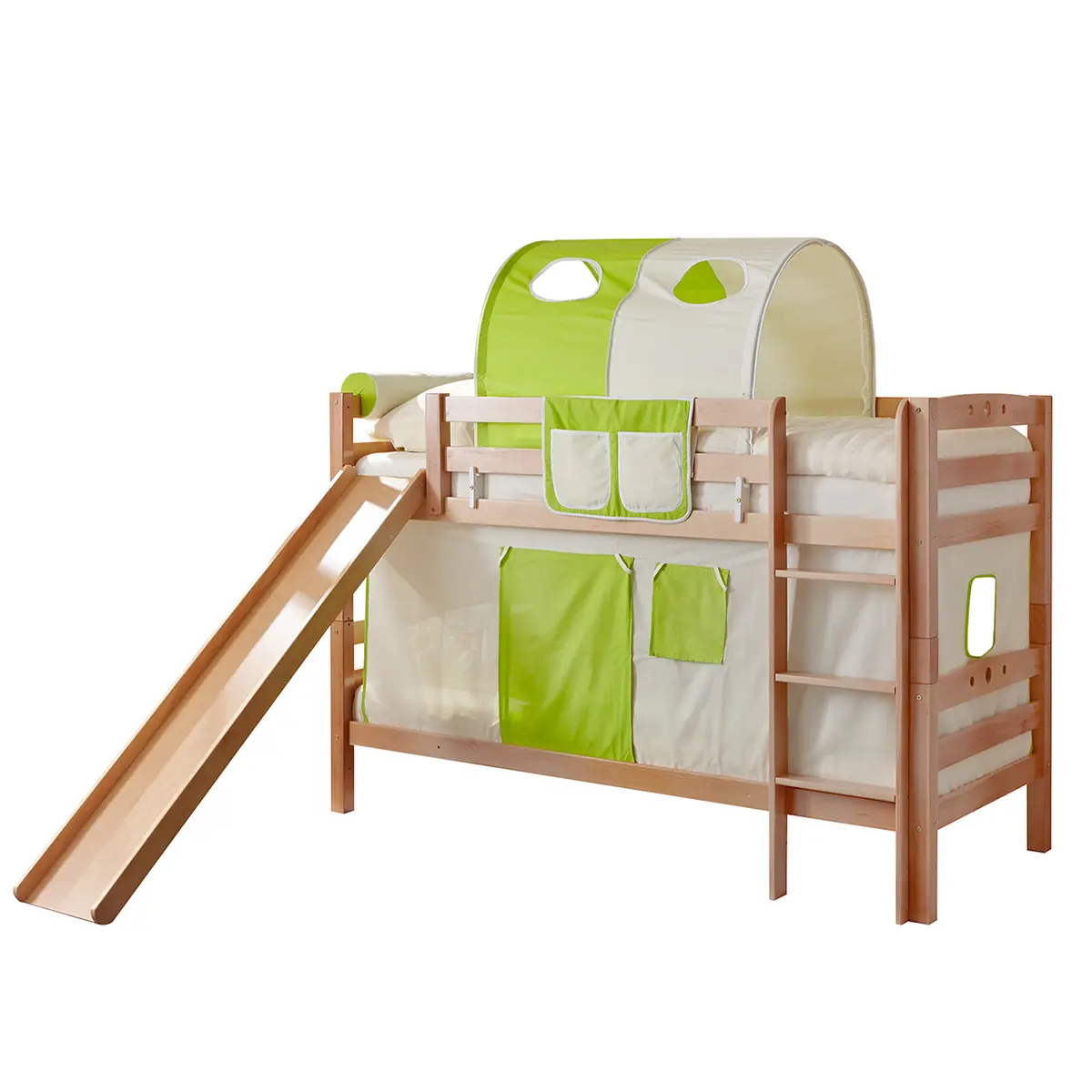 Etagenbett Lupo 90 x 200cm Braun/Buche | Braun