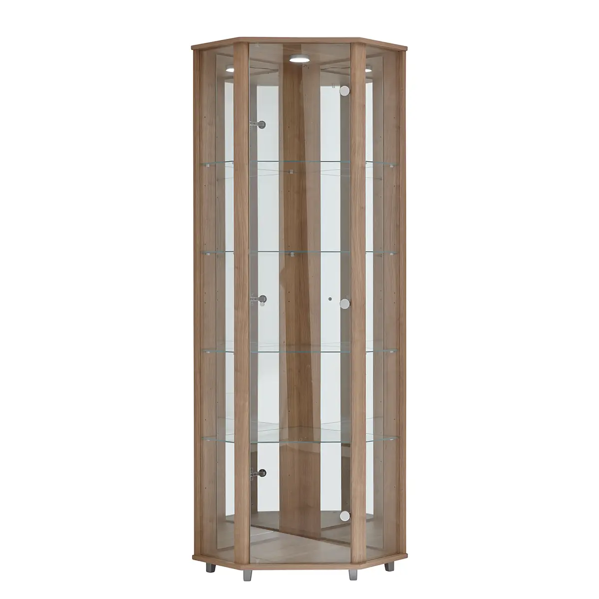 Eckvitrine Amalia | Braun