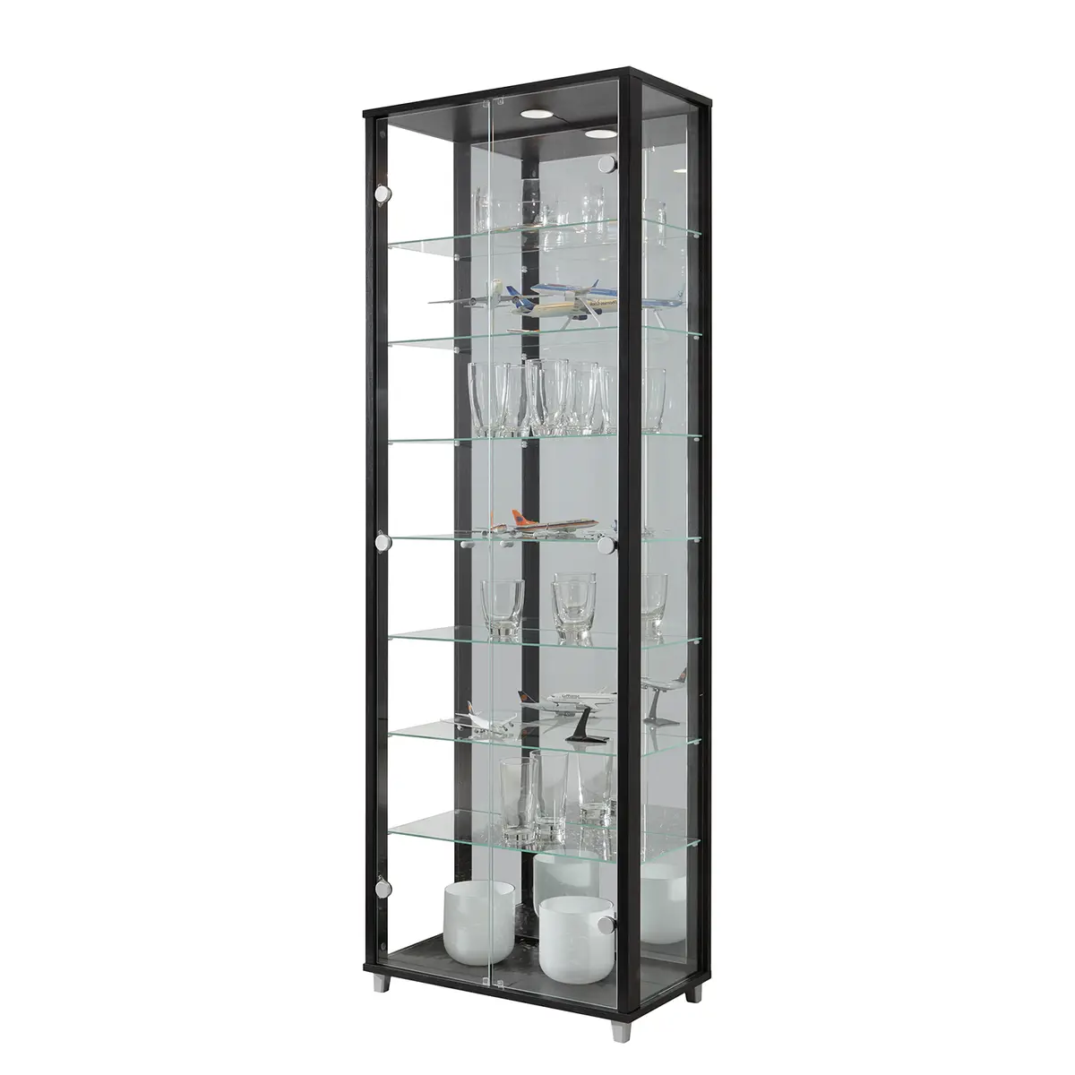 Vitrinenschrank Exhibit IV | Schwarz