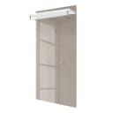 Garderobenpaneel III 80cm Grau/Taupe/Weiß | Grau
