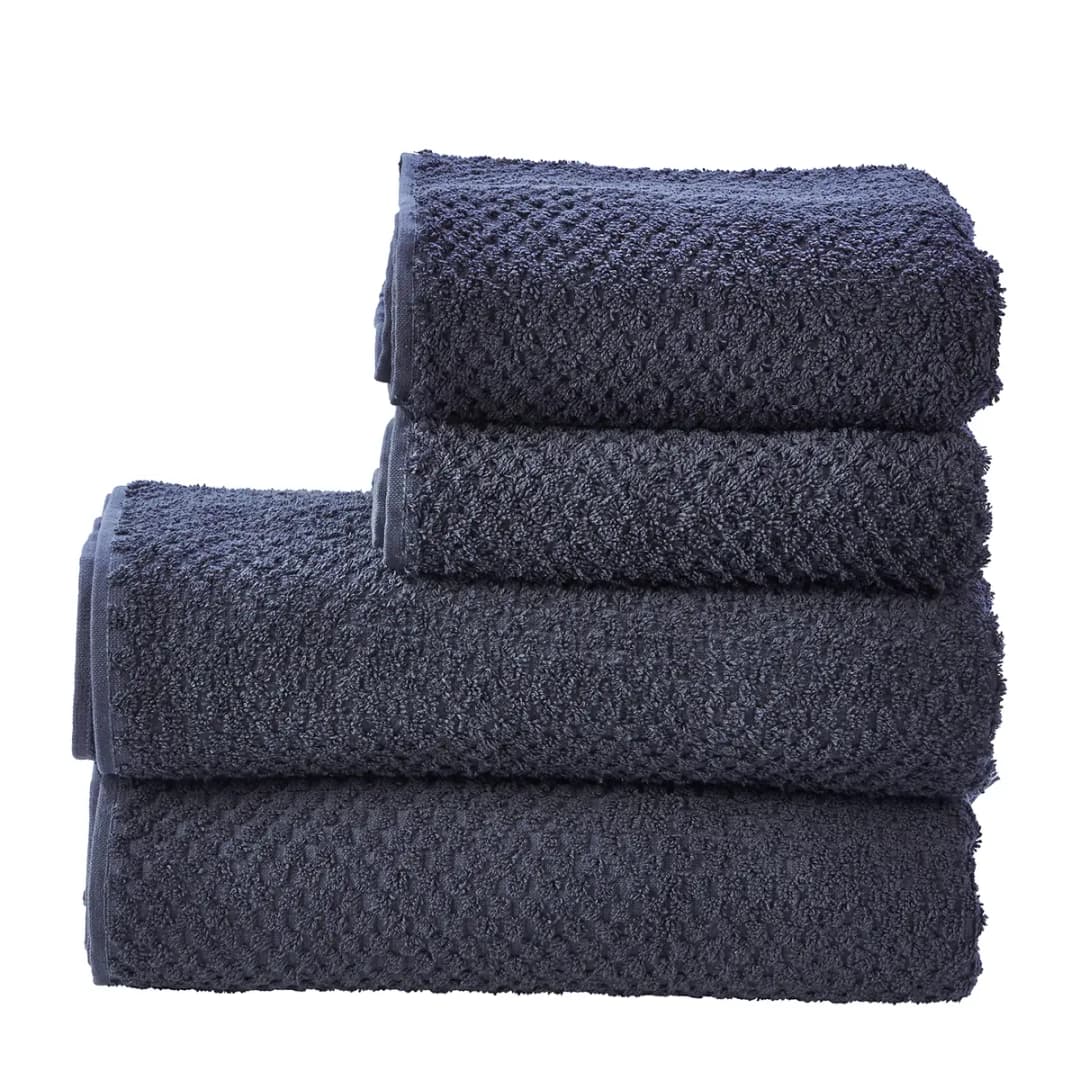 Handtuchset Prov Honeycomb | Blau