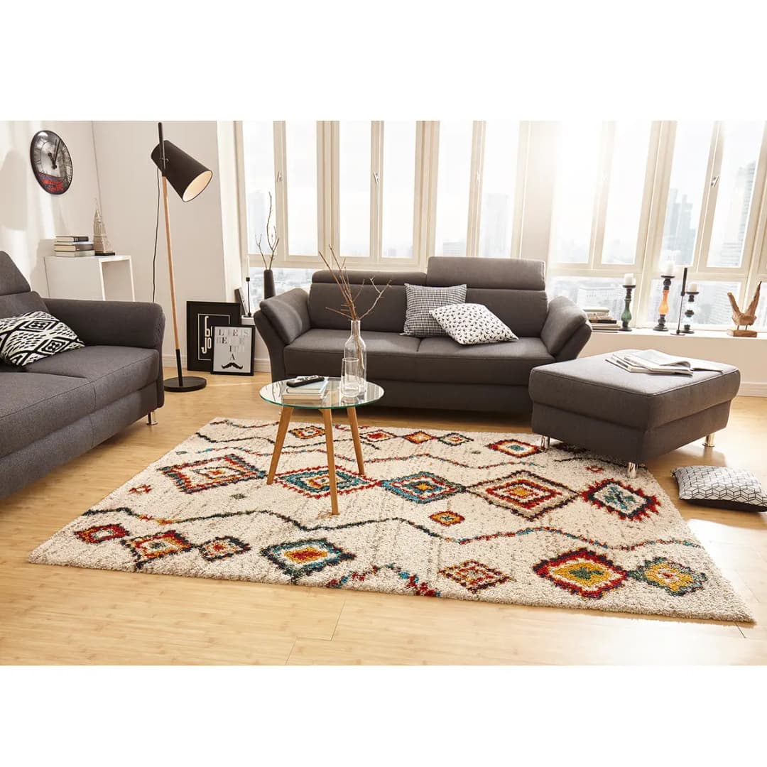 Teppich Geometric | Beige