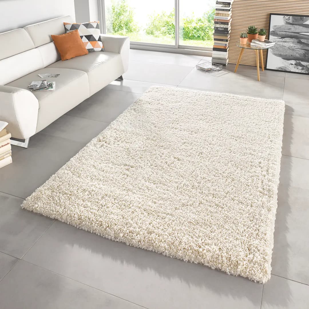 Teppich Venice Uni 200 x 290 cm Beige | Beige
