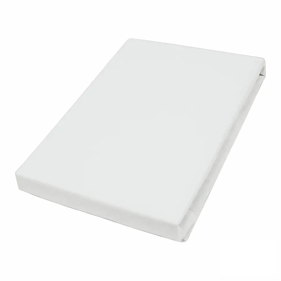 Jersey-Spannbetttuch Lom | Weiß