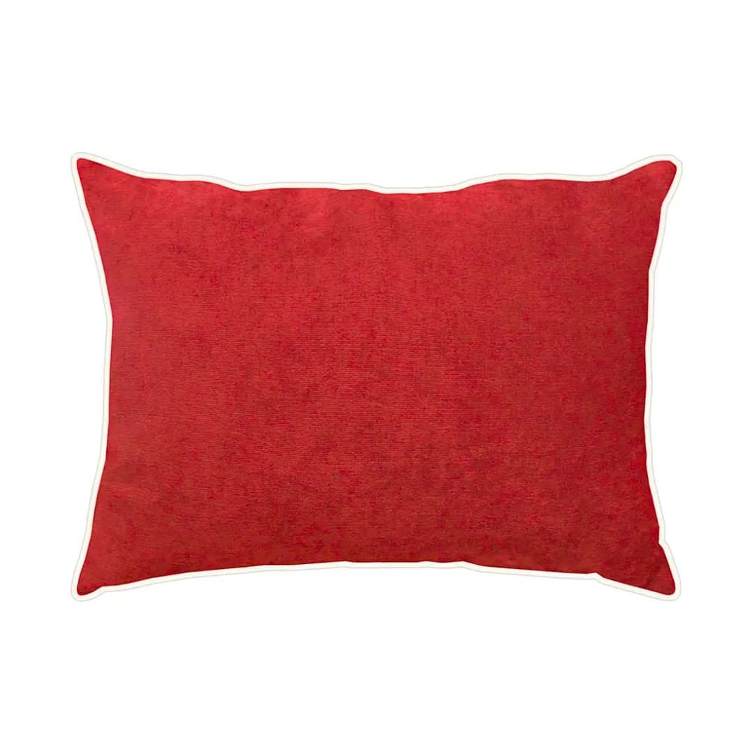 Kissen Tahiti Rot/Rot 30 x 40cm Samt | Rot