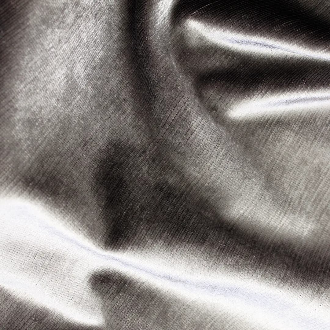 Kissen Topas Grau/Anthrazitmetallic 30 x 40cm Samt | Grau