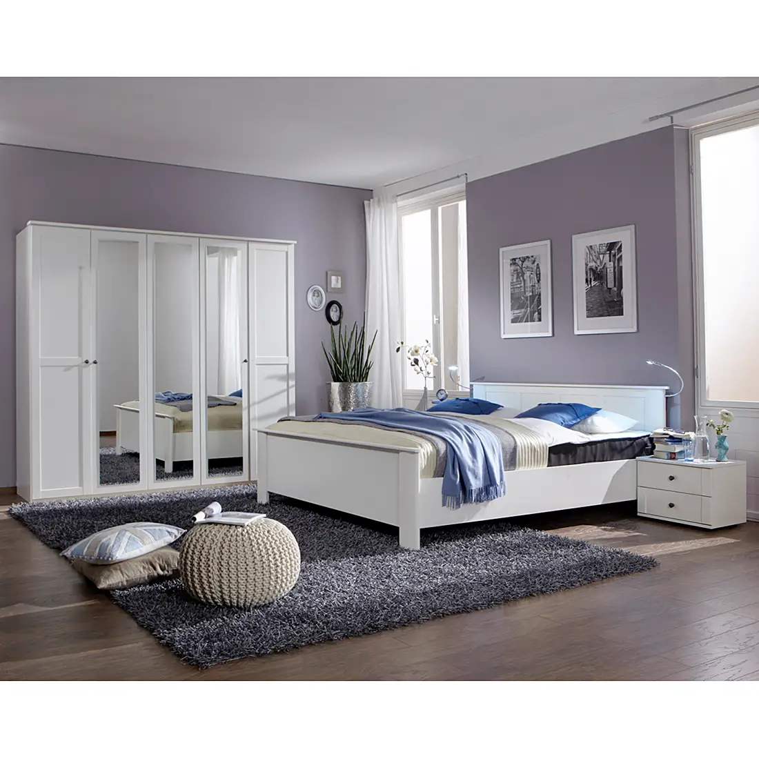 Bettgestell Chalet 180 x 200cm | Weiß