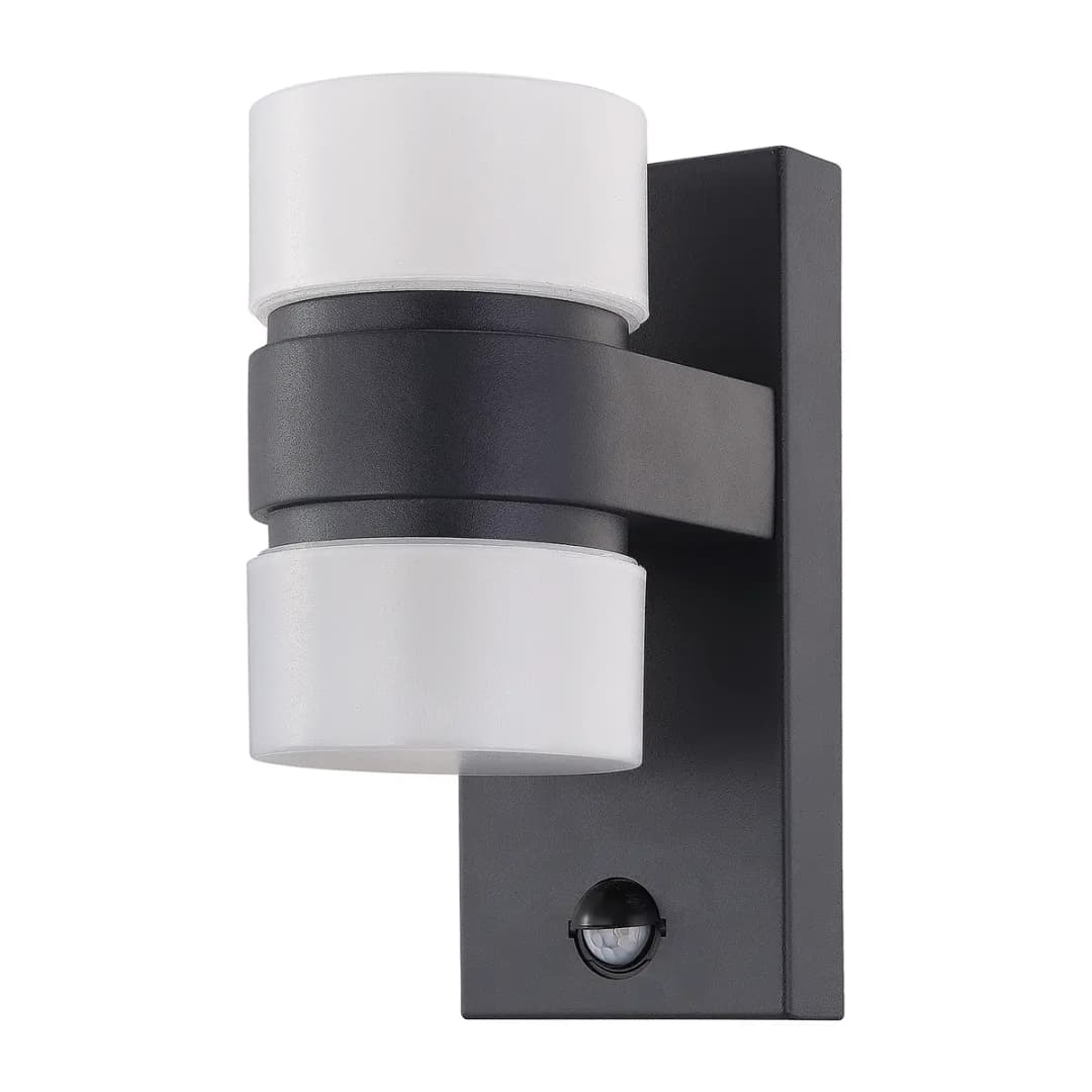 LED-Außenwandleuchte Atollari | Grau