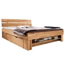 Massivholzbett Tollow 140 x 200cm | Braun