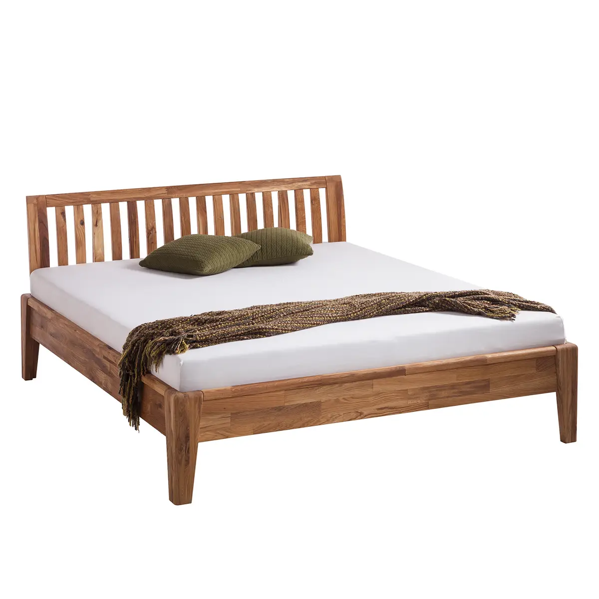 Massivholzbett LayaWOOD | Braun