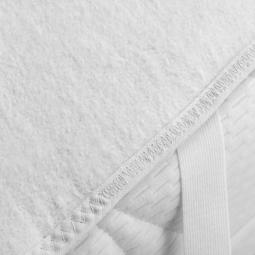 Matratzen-Auflage Premium Zwirn-Calmuc | Weiß