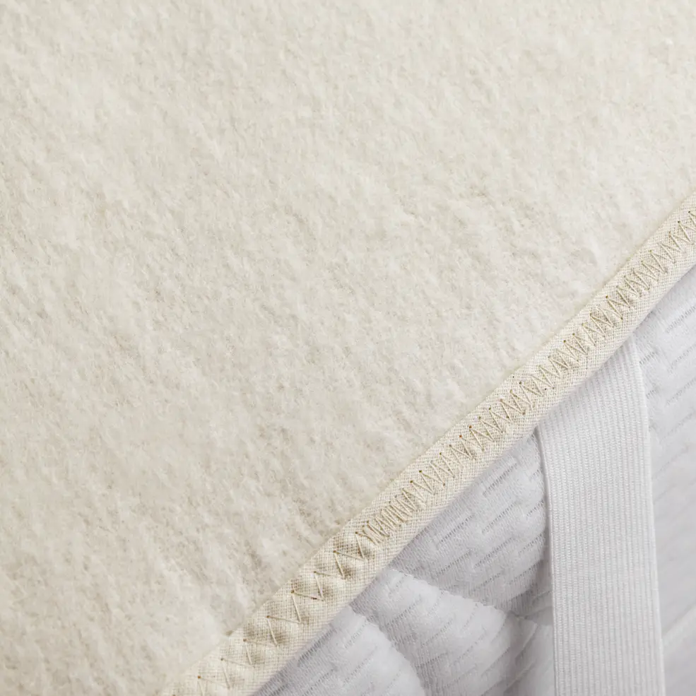 Matratzen-Auflage Zwirn-Calmuc | Beige
