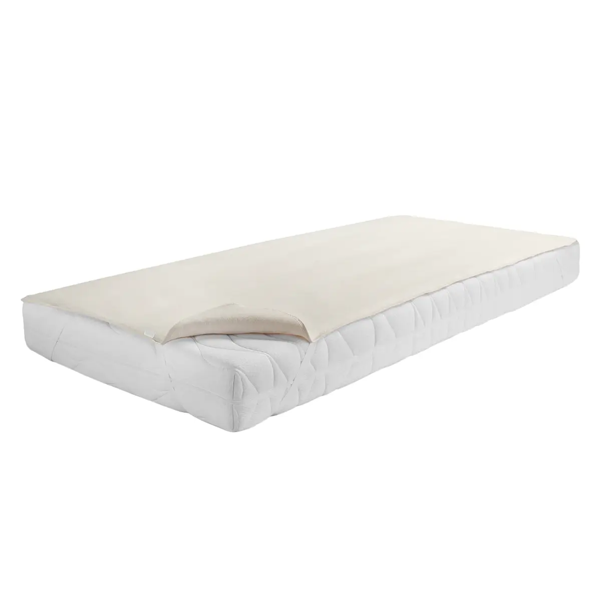 Matratzen-Auflage Zwirn-Calmuc | Beige