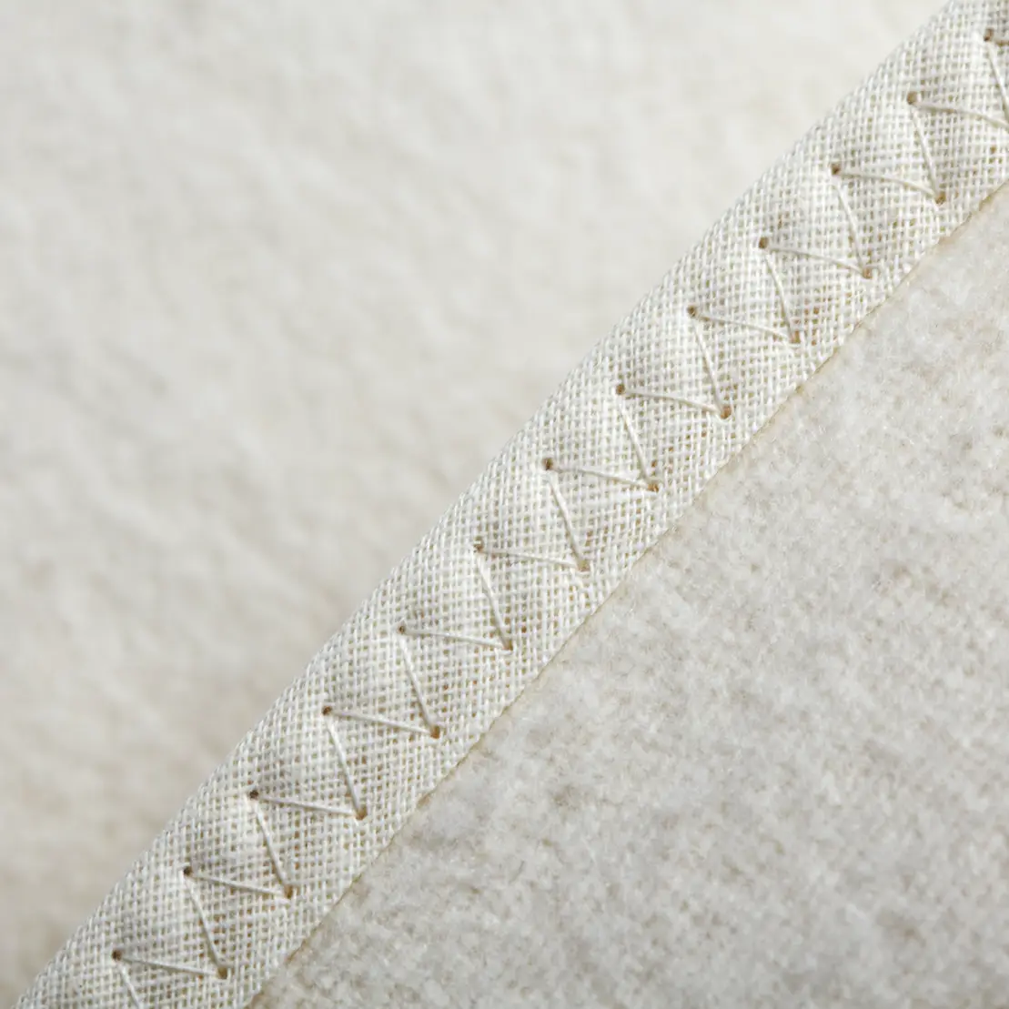 Matratzen-Auflage Zwirn-Calmuc | Beige