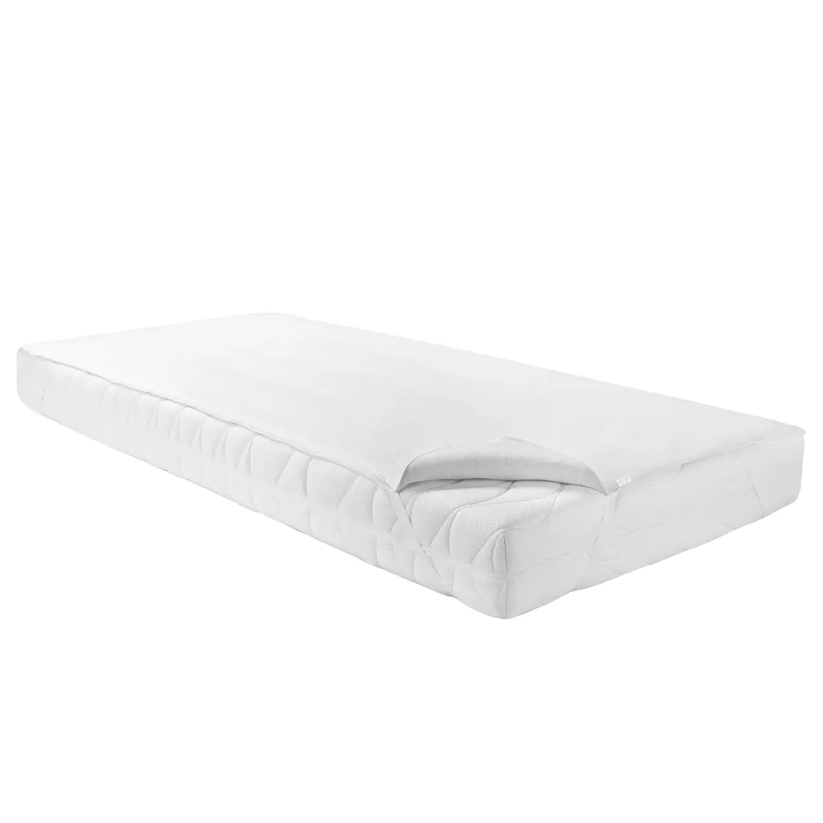 Matratzen-Querauflage Wasserdicht 200 x 200cm Weiß | Weiß