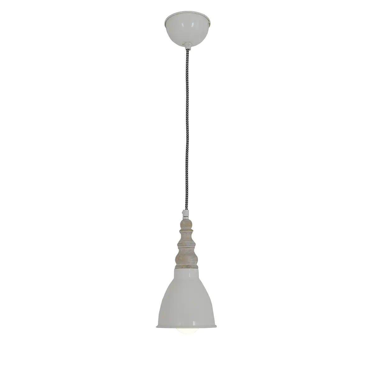 Pendelleuchte Delhi Ø 19cm Weiß | Weiß