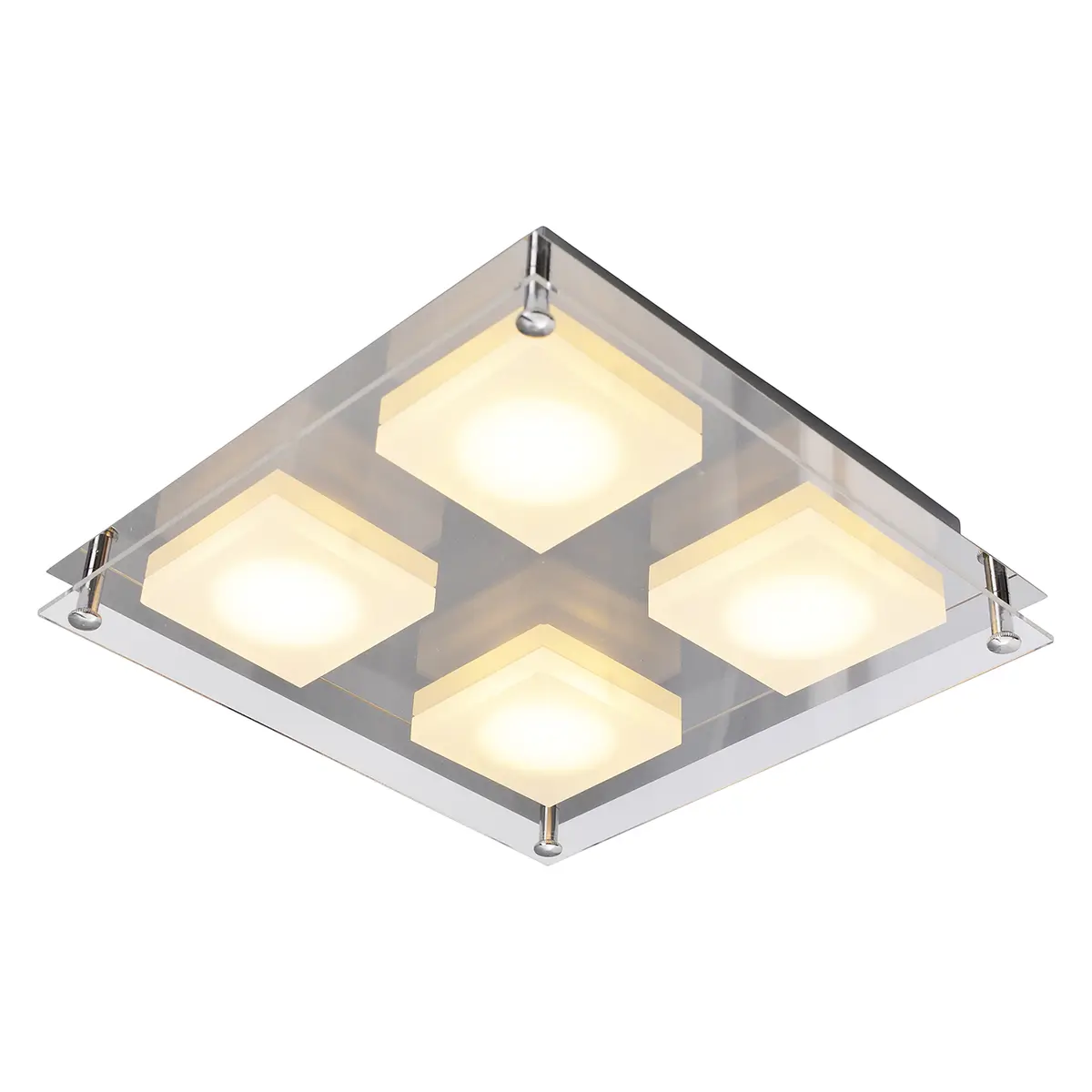 LED-Deckenleuchte Square Shine II | Weiß