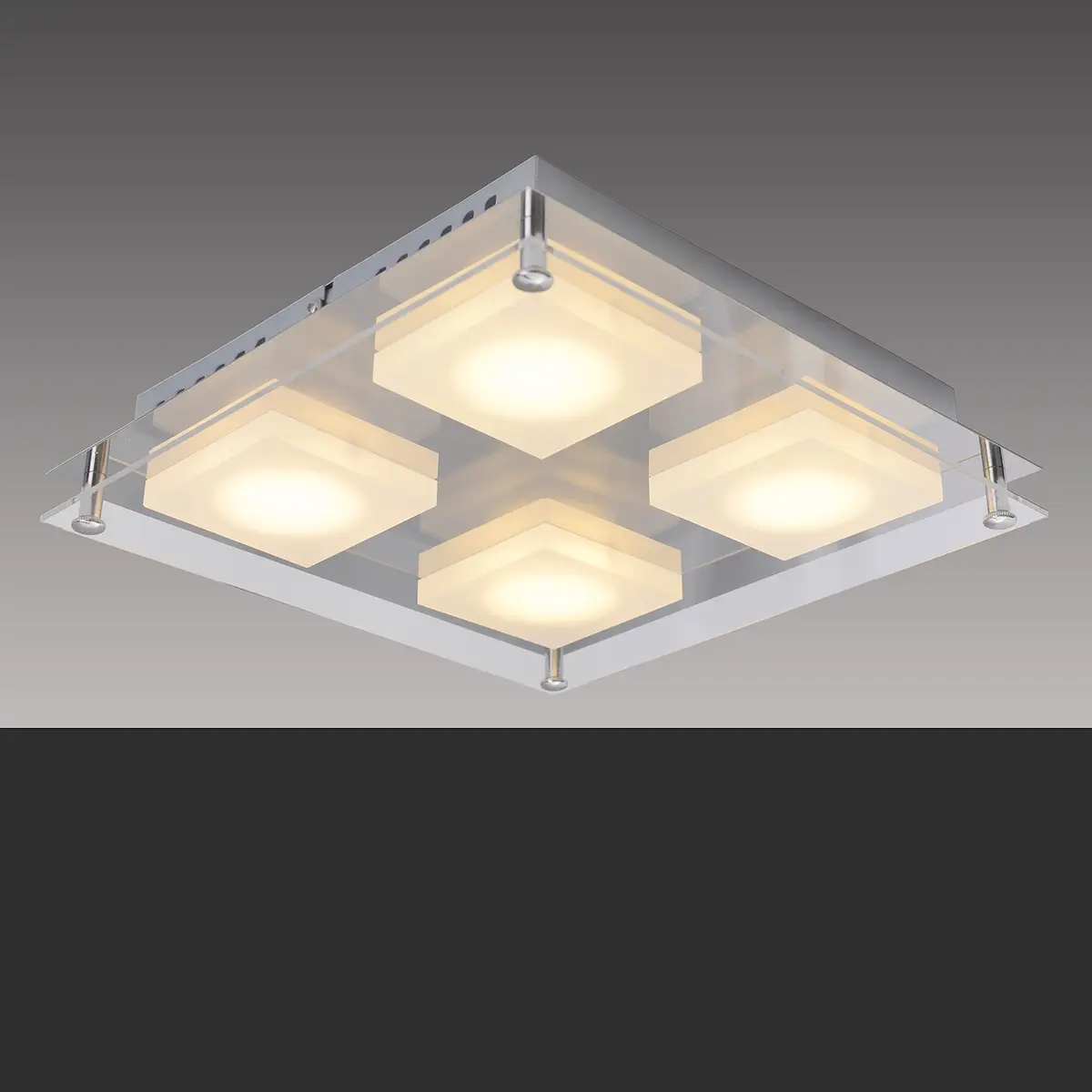LED-Deckenleuchte Square Shine II | Weiß